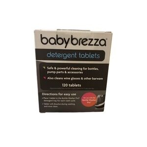 1 Pack Baby Brezza 120 Detergent Soap Tablets Bottle Washer Pro Refill 4 Month